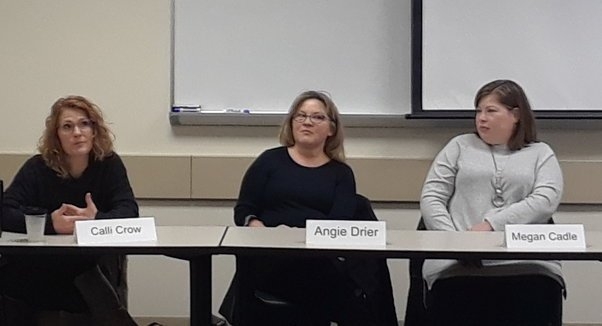 Guest panelists share their experiences with students